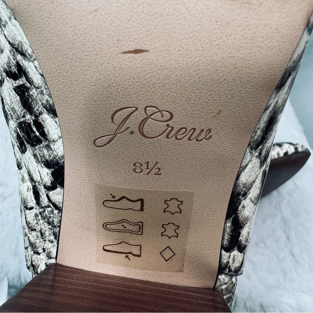 J. Crew Snakeprint Maya Boot with Stacked Heel 8.5 - image 13